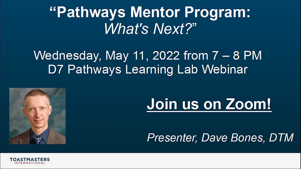 Learning Lab: Pathways Mentor Program – What’s Next?, 7-8pm