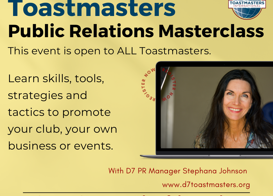 Toastmasters Branding Masterclass - District 7 Toastmasters