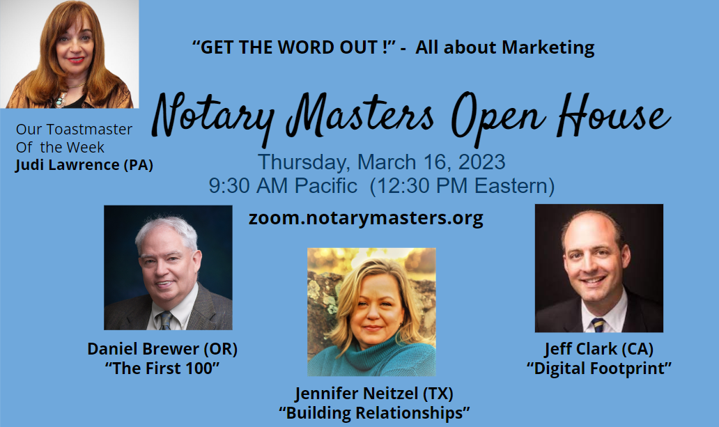 notary masters Toastmasters