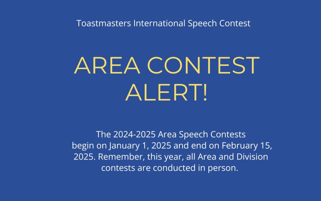 Area Speech Contests begin on January 1, 2025