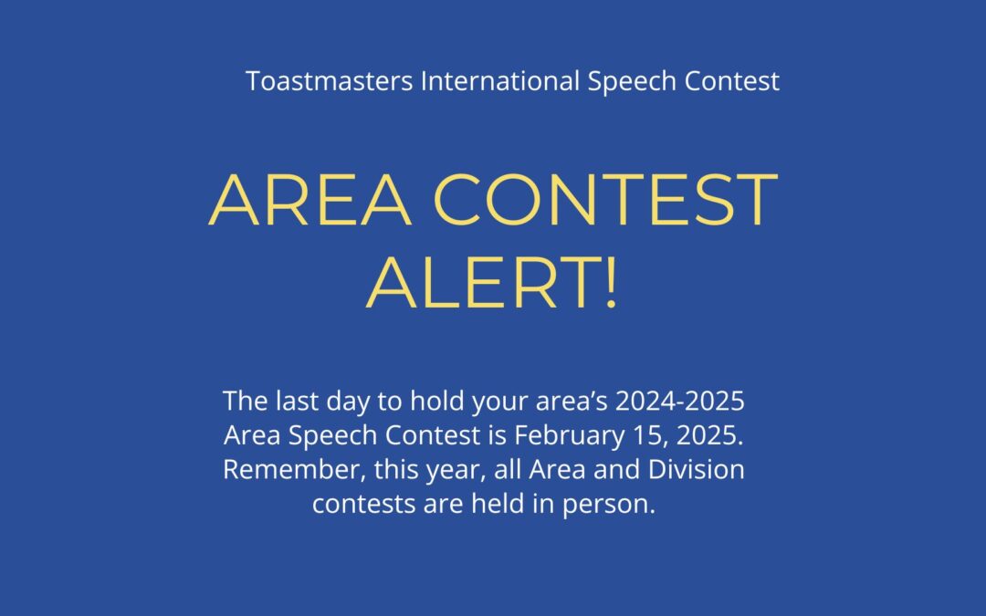 Area Speech contests end on February 15, 2025