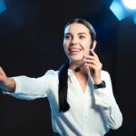 A young Toastmaster competes in a contest.