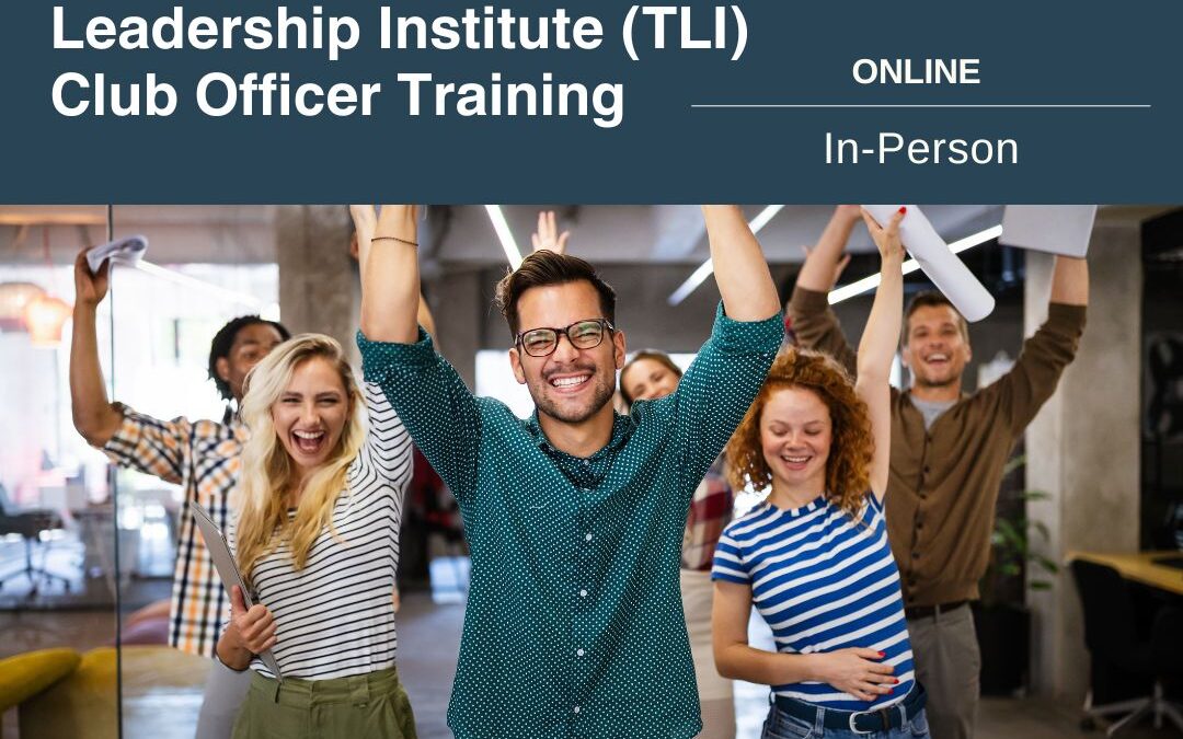 Toastmasters Leadership Institute: TLI Club Officer Training January 4, 2025