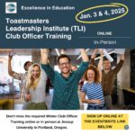 Toastmasters Club Officer Training Event