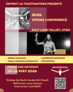 details and pictures of 2026 Spring conference for District 15 in Salt Lake Valley, Utah